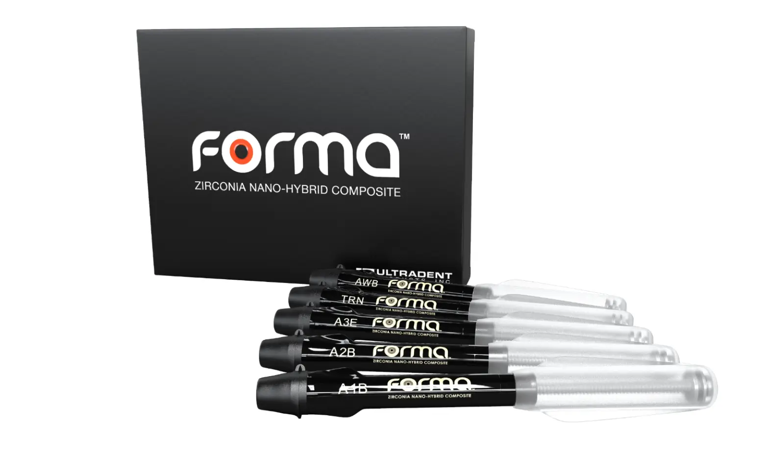 FORMA 5 SYR KIT, 5 x 4 г (оттенки A1B,2xA2B,A3B,A3.5B) -наногибридный композит с циркониевым наполни (Более 14 мес)